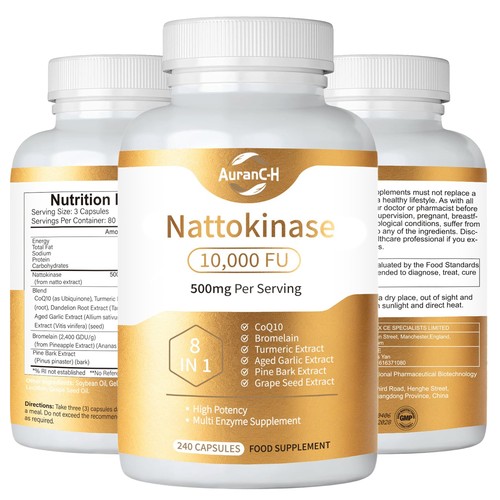 Nattokinase 000fu 240 - nattokinase, 10,000fu,