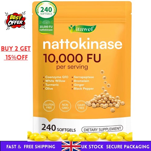 Nattokinase 6000fu 240 - nattokinase,