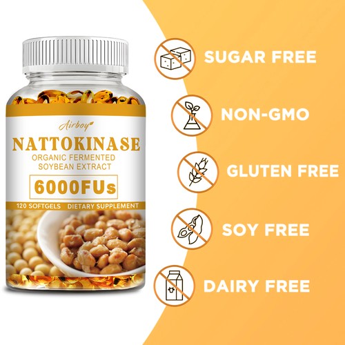 Nattokinase 6000fu 120pcs - 120pcs,